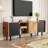 Mid Century TV Stand with 3 Cabinets, Media Console Table for TVs up to 70''-919730459