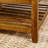 Upholstered  34.25"Square Coffee Table with Beech Wood Shelf and Frame-1281797763