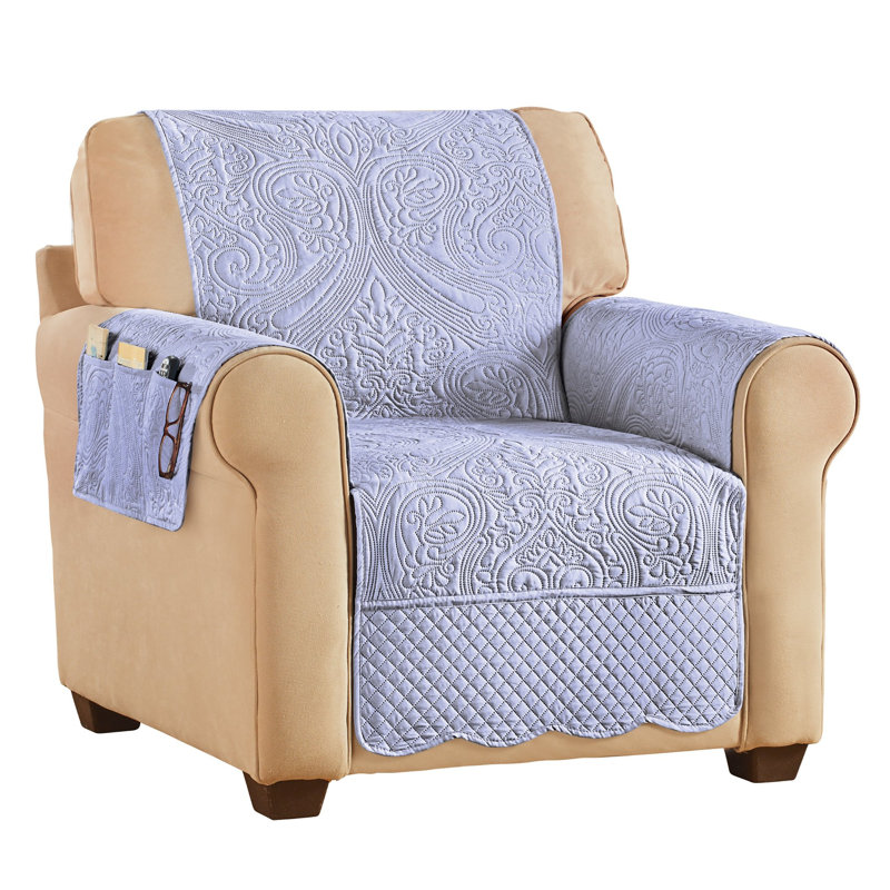 Housse pour meuble matelassée Luxe, Polyester lavande
