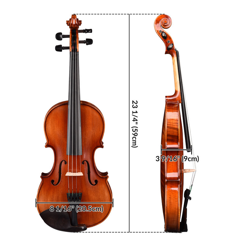 Ensemble de 2 plaques de violon acoustique Eduardt, Brun-rouge