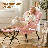 Upholstered Lazy Chair with Ottoman, Modern Accent Lounge Chair Reading Armchair with Footrest and Side Pocket-1083200958