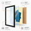 Teal Structure Geometric - Framed Print-144784533-144784530