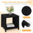 5-Piece Outdoor Patio Furniture Set with Rattan Side Table & 2 Chairs & 2 Ottomans