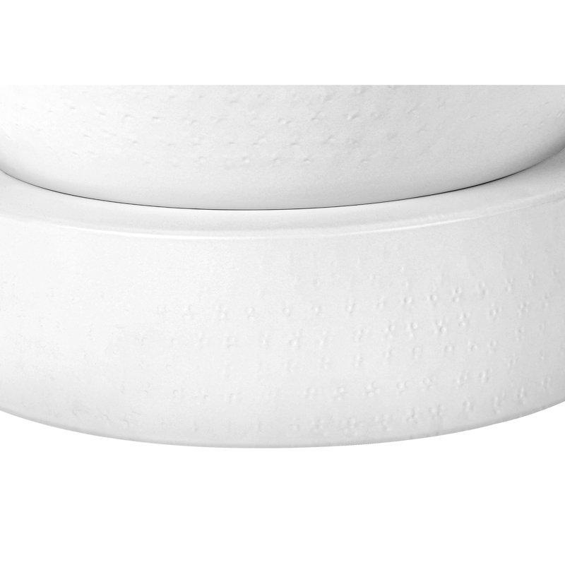 Table d'appoint chic en métal et tambour blanc pour les espaces contemporains de salon