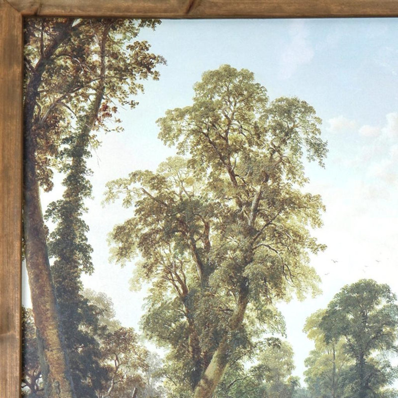 Art encadré en bois 24 "x 19"