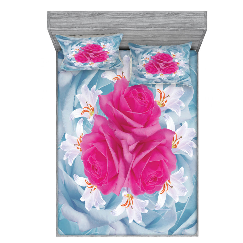 Microfiber Sheet Set, Queen Sheet Set + Fitted Sheet + 2 Pillowcases