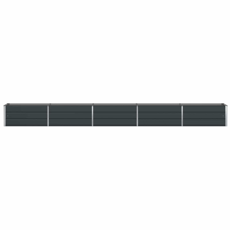 Planter Galvanised Steel, 45cm H x 480cm W x 50cm D, Anthracite