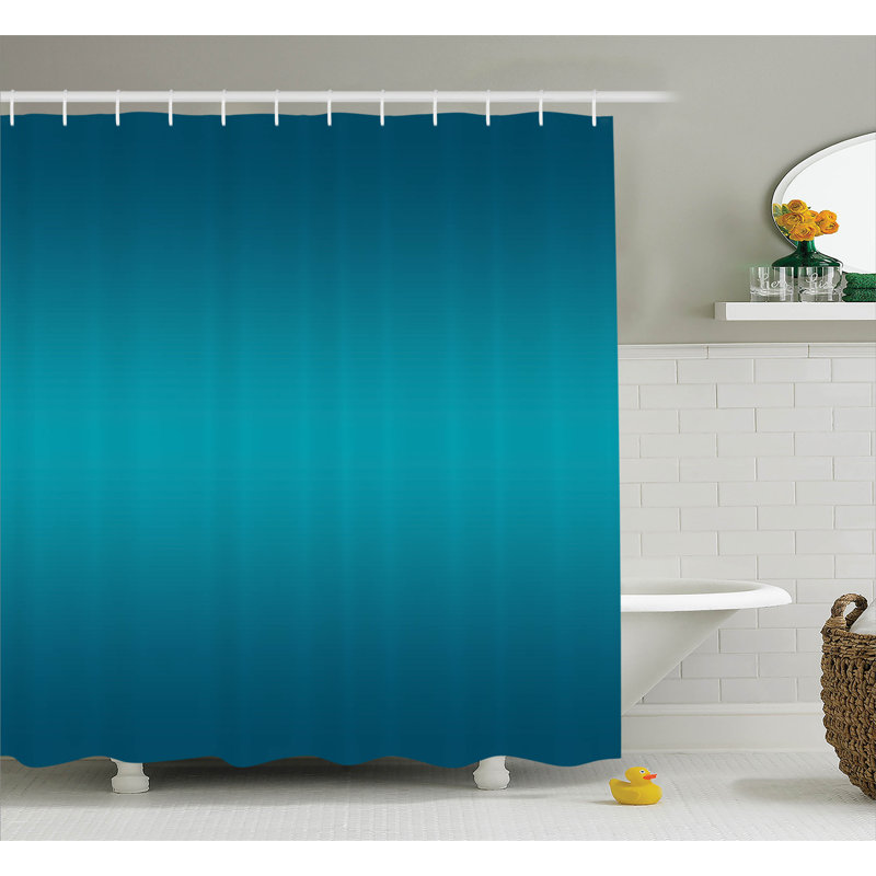 Rideau de douche avec décoration et crochets tropic ocean room Dothan, H 70 po x l 69 po
