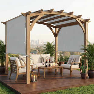 All-Weather Universal Pergola Canopy Replacement - Heavy-Duty PVC Tarpaulin Outdoor Patio Cover for Shade & Rain