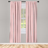 Ambesonne Semi-Sheer Rod Pocket Sliding Panel