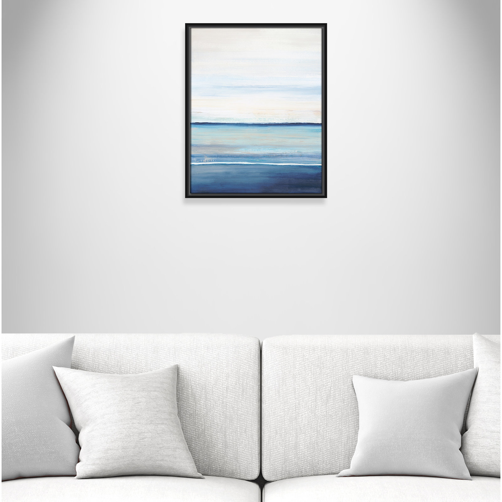 Emmit "Distant Whispers" Print by Filippo Ioco, Black Framed Canvas, 21.5" H x 17.5" W x 2" D