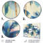 «Blue and Gold Palm Tree forest I - Palm Trees», reproduction d'art sur toile-649487513-649487588