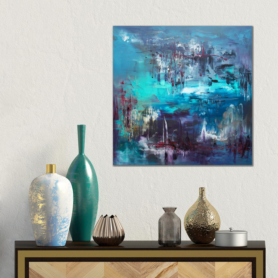 Sapphire Lagoon von Paresh Nrshinga - Gallery-Wrapped Canvas Giclée on Canvas