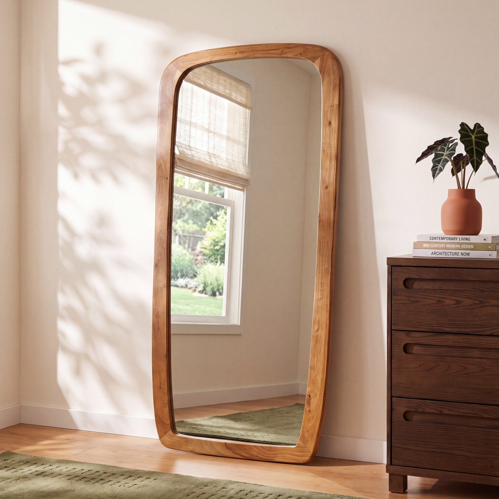 Adalaide 23.5 " Acacia Full-Length Mirror, Brown