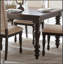 Ensemble de salle à manger traditionnel 5 pièces avec table extensible et 4 chaises d'appoint à garniture cloutée beige-673420644
