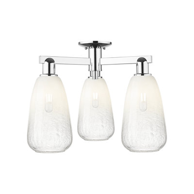 Jacquette - 3 Light Semi-Flush Mount