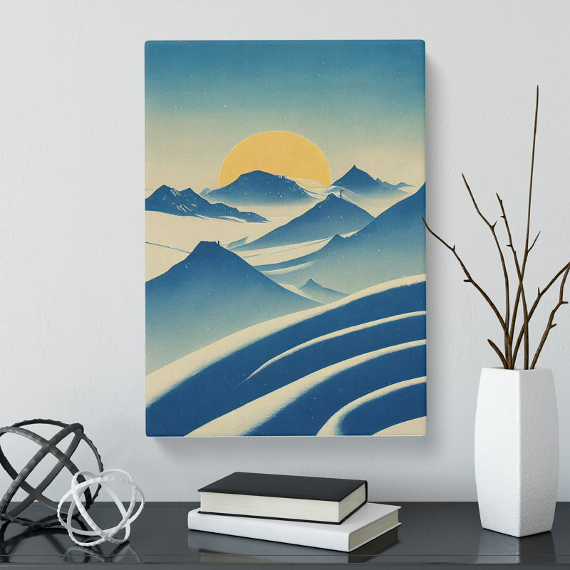 CAN-V0523-2898X Winter Landscape Style - Wrapped Canvas Print, 76cm H x 50cm W x 3cm D