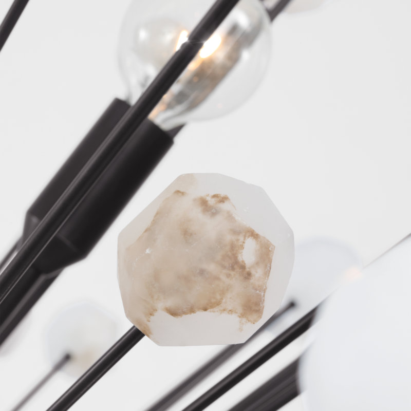 Lys 18 - Light Solid Brass Chandelier by Suzanne Kasler