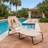 Foldable Face Down Outdoor Tanning Chair With Breathable Face Hole And 3 Removable Soft Pillows For Beach Poolside Backyard Sunbathing Use-1348743301