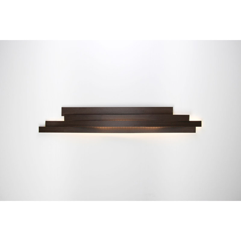 Li 1 - Light LED Flush Mounted Sconce, 6.3" H x 40.7" W x 2.6" D, White