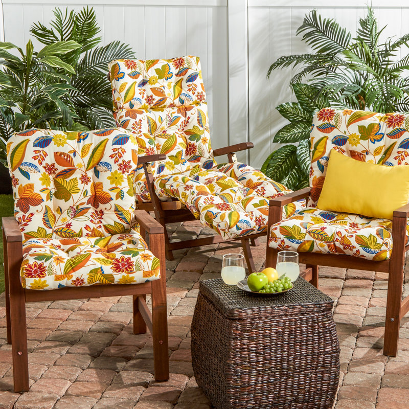 Coussin de chaise d'extérieur Ascena, Esprit floral