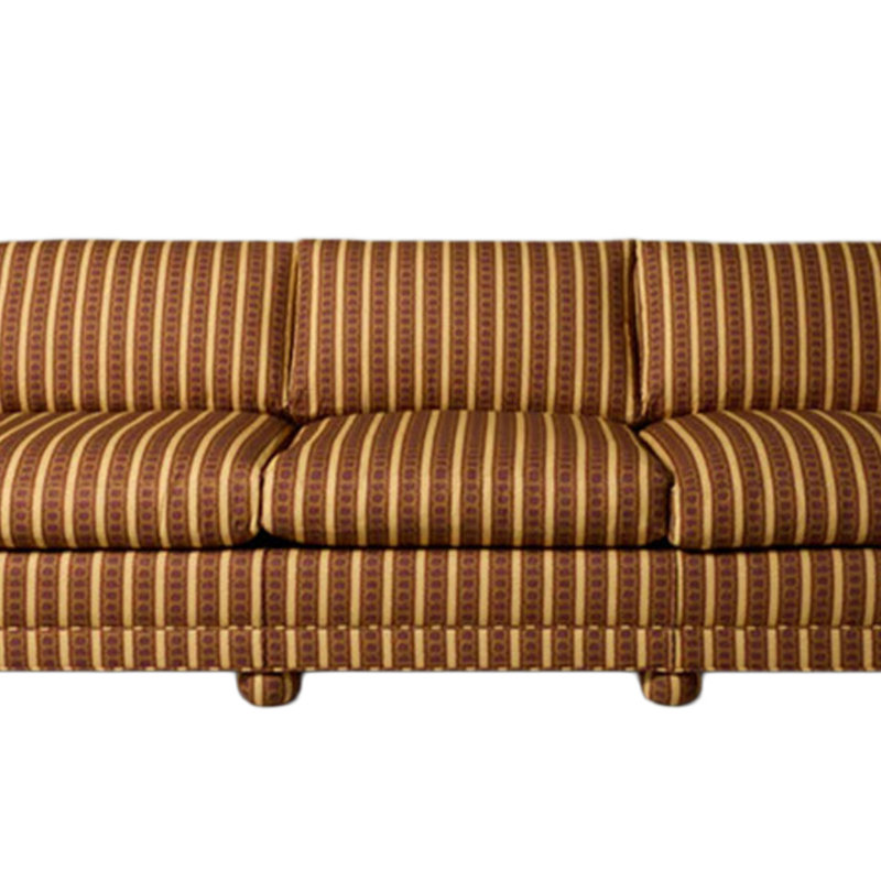 Canapé Retro Creative, Tissu brun