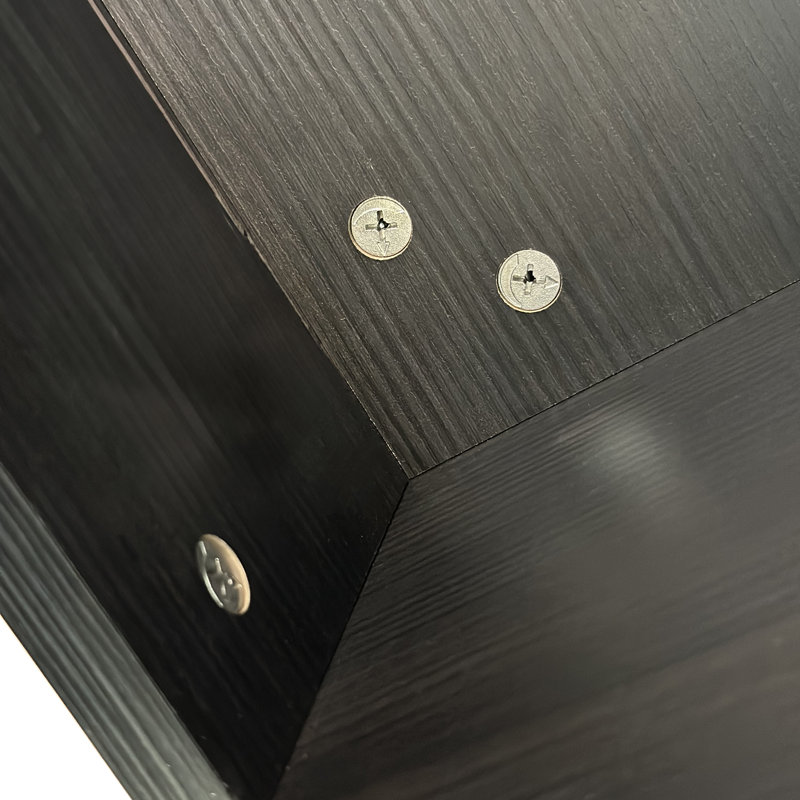 23.62'' Hexagonal Coffee Table Side Table Nightstand | Gift Idea, Black Brown