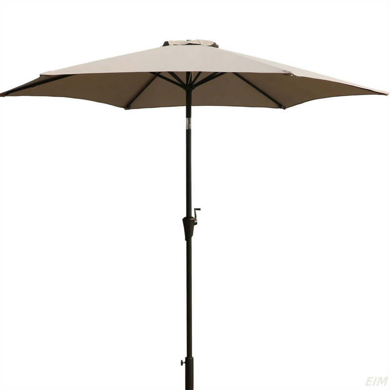 Parasol 9 'avec sac de transport, Gris