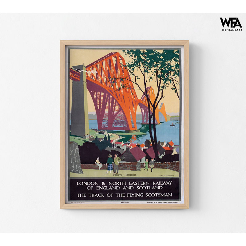 Affiche écossaise, voyage, Écosse, Tanné, Reproduction encadrée sans passe-partout, H 10 po x l 8 po