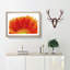 An Orange Gerbera - Single Picture Frame Painting on MDF-56628500-56628501