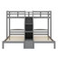 Twin Over Twin & Twin Bunk Bed With Built-In Staircase And Storage Drawer