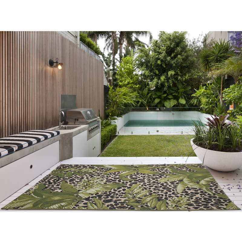 Ananke Block Print Area Rug, Rectangle 200 x 285cm