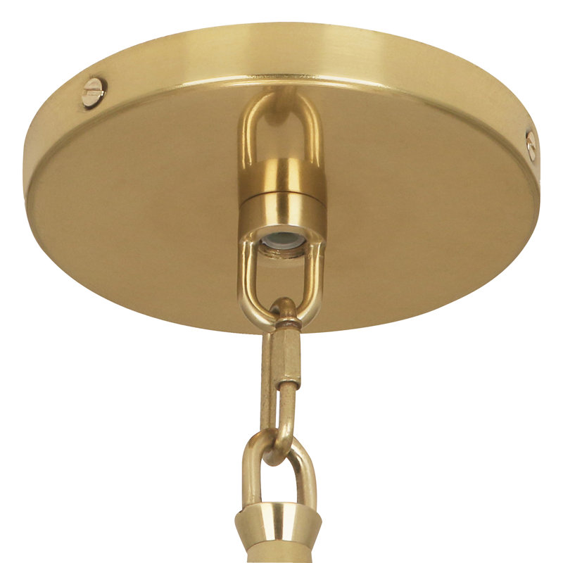 Decker 3 - Light Pendant, White, Modern Brass