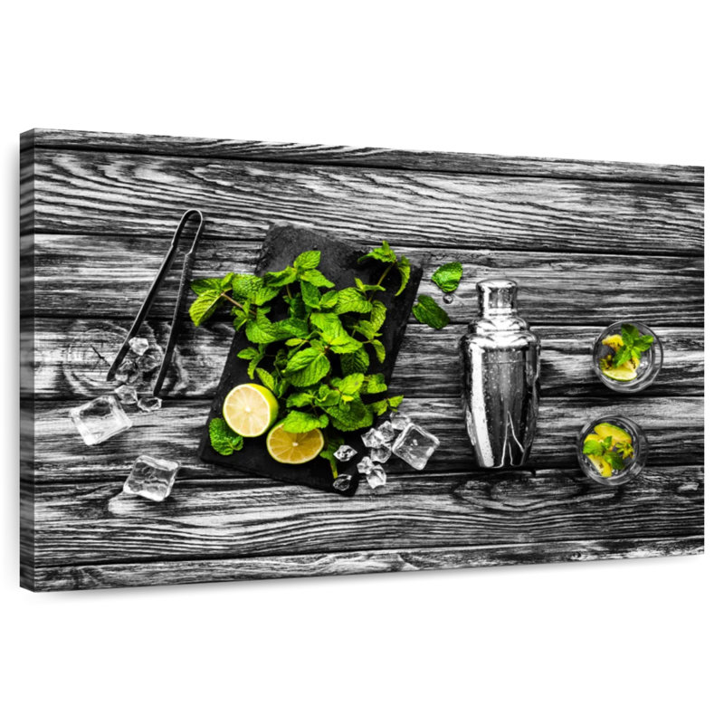 Yarlin Pop Mint Cocktail, H 16 po x l 24 po