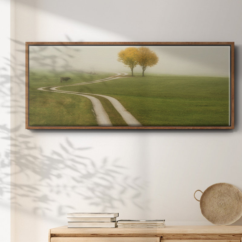 " Distant Walk ", 8" H x 20" W x 1.5" D, Walnut