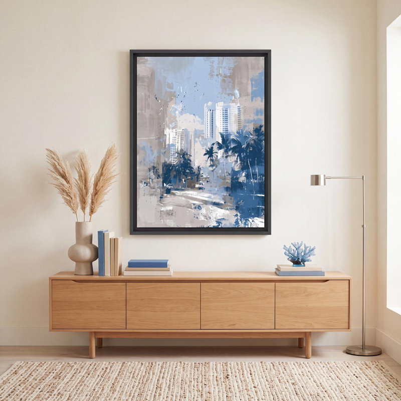 Miami in Blue, 30" H x 40" W