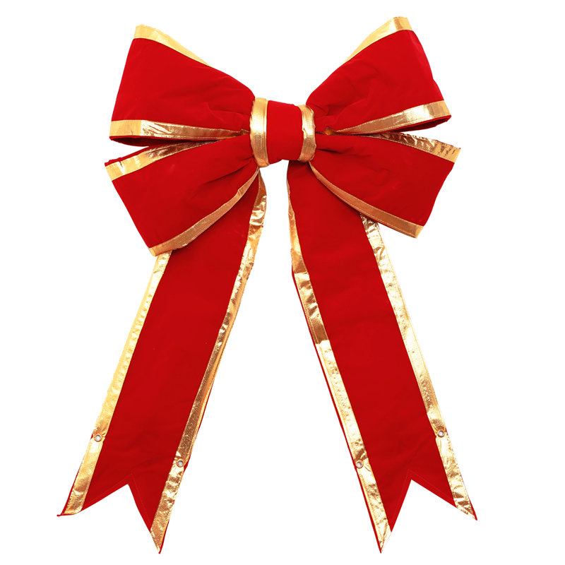 Fabric Bow, 21.25" H x 7" W x 36" D