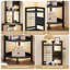 Bastos 151.5cm H x 40cm W Metal Corner Bookcase-1009597693