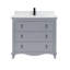 36" Cadet Finish Solid Wood Sink Vanity  With 1' Artificial Stone Top-25876157