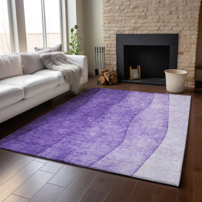 Tapis mauve Premium lavable à la machine