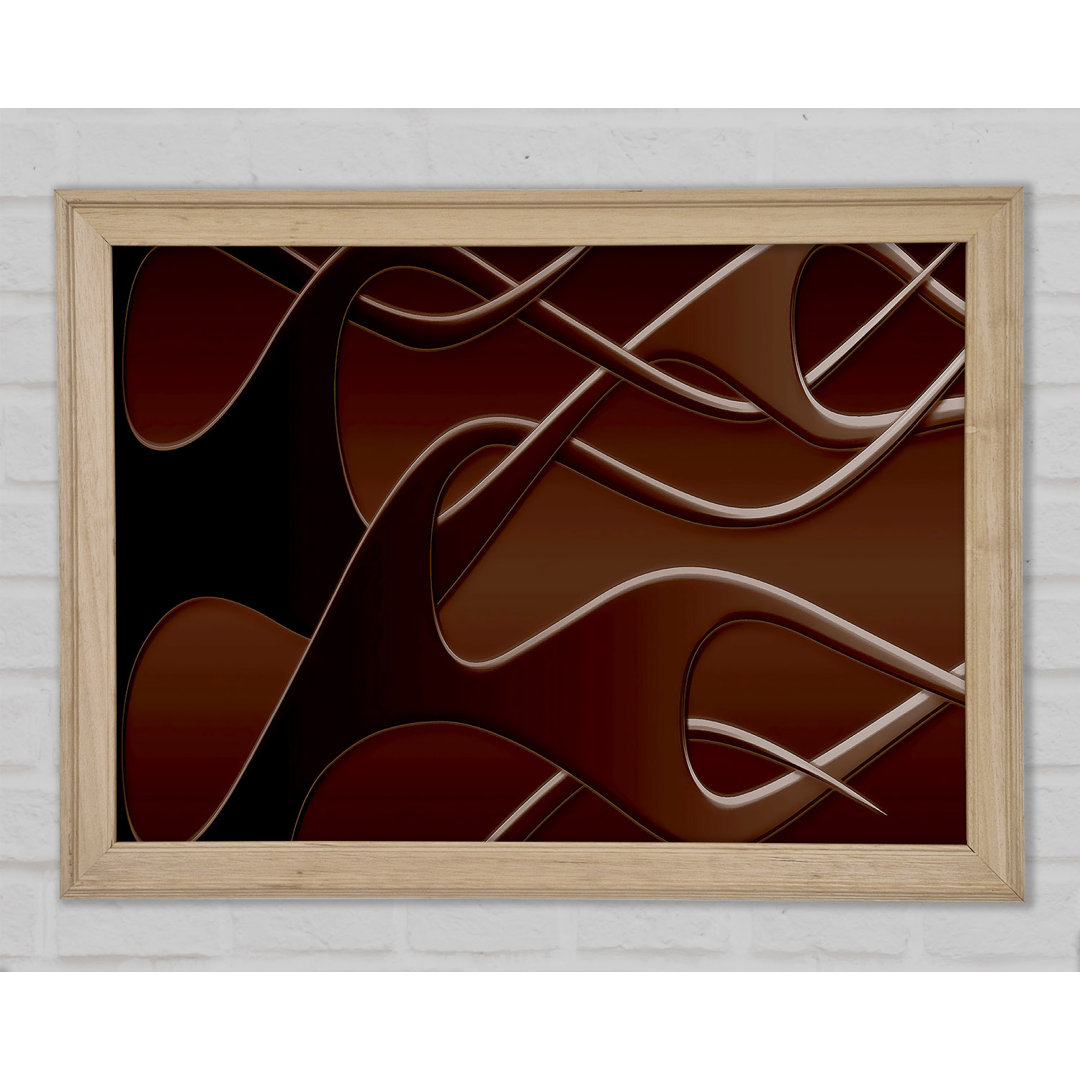 Gerahmtes Wandbild Chocolate Flames