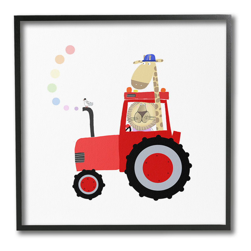 "Cadre unique d'animaux" par Carla Daly sur toile, Giclée encadrée blanc bord de mer, H 12 po x l 12 po
