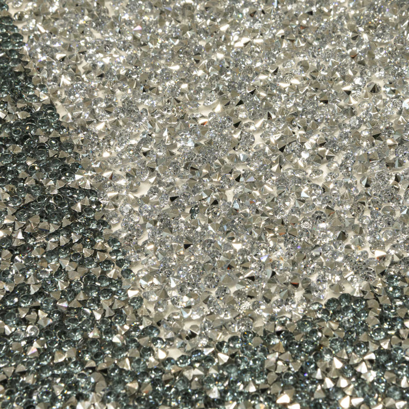 Napperon Sparkles Home Garniture de strass | Envers en caoutchouc | 18 po x 13 po | Rectangle