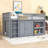 Twin Loft Bed With Cabinet, Drawer, Shelf And Desk-1661572970