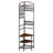 Corner Hall Tree, 71.3 in Coat Rack with Hooks, Top Shelf & Steel Frame, Freestanding Clothes Shoes Rack Storage Organizer with Anti-Tip Set, Adjustable Non-Slip Feet for Entrance Closet Office
