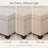 32" Rectangle Storage Ottoman Bench With Linen Upholstered-496791892