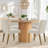 Encline Set of 4 Linen Upholstered 18.5'' Seat Height Solid Wood Dining Chair-1438100948