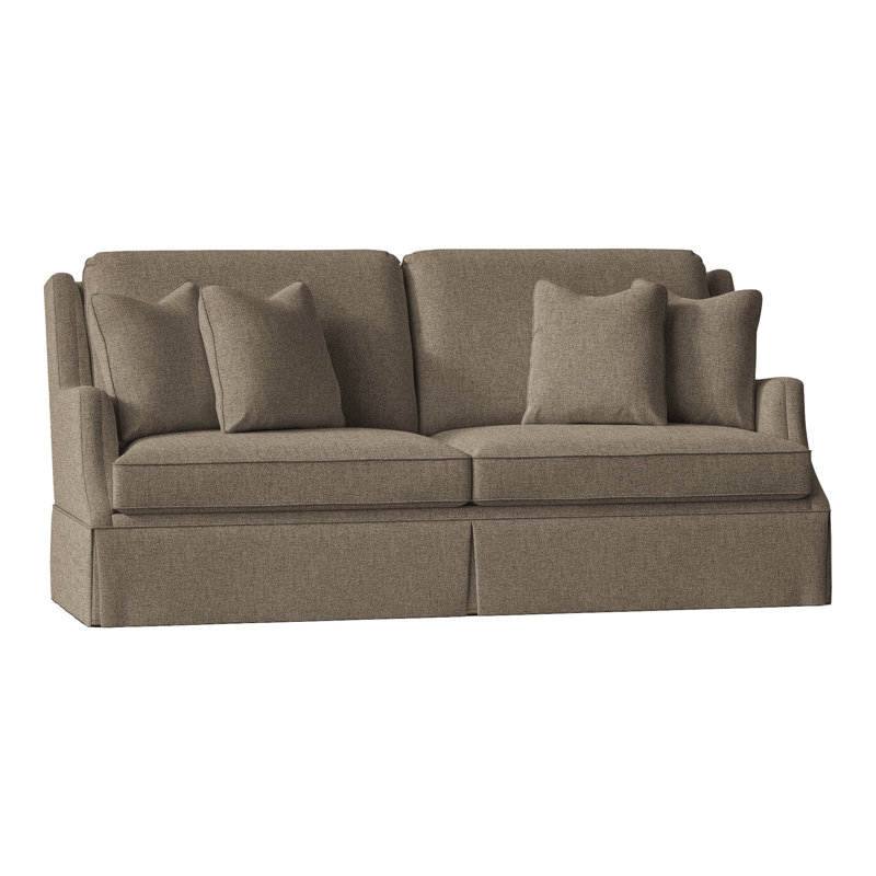 Canapé à accoudoirs arrondis avec coussins réversibles de 87,5 po Savannah, Polyester écorce 8789