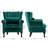 Dorava Velvet Accent Chair-1226245488