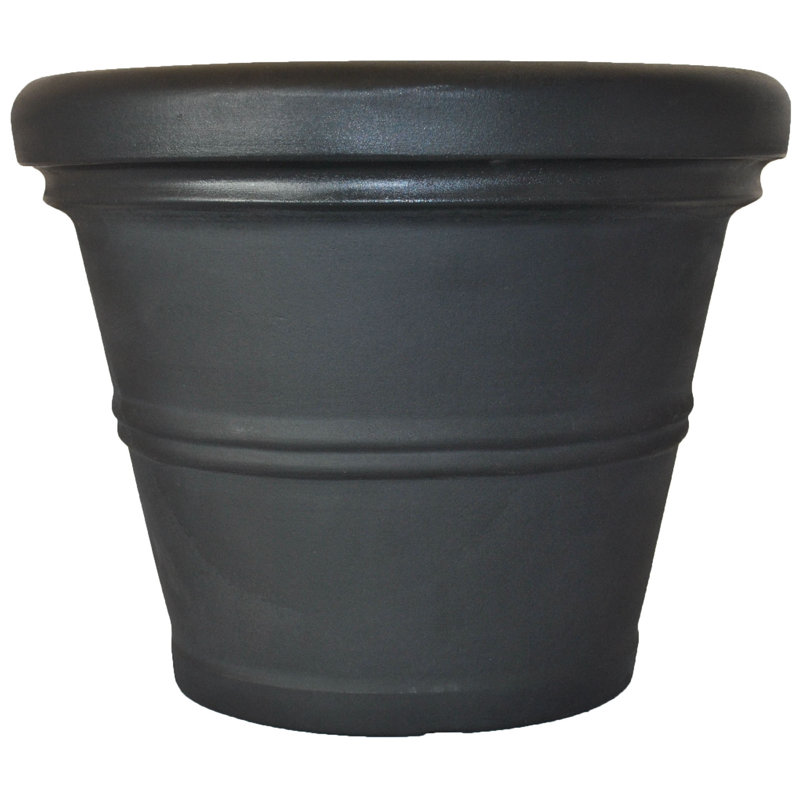 Pot à fleurs Canotib, Noir, 13" H x 15,5" L x 15,5" D